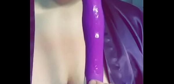  Pretty BBW Latina deepthroats dildo